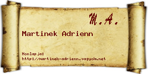 Martinek Adrienn névjegykártya